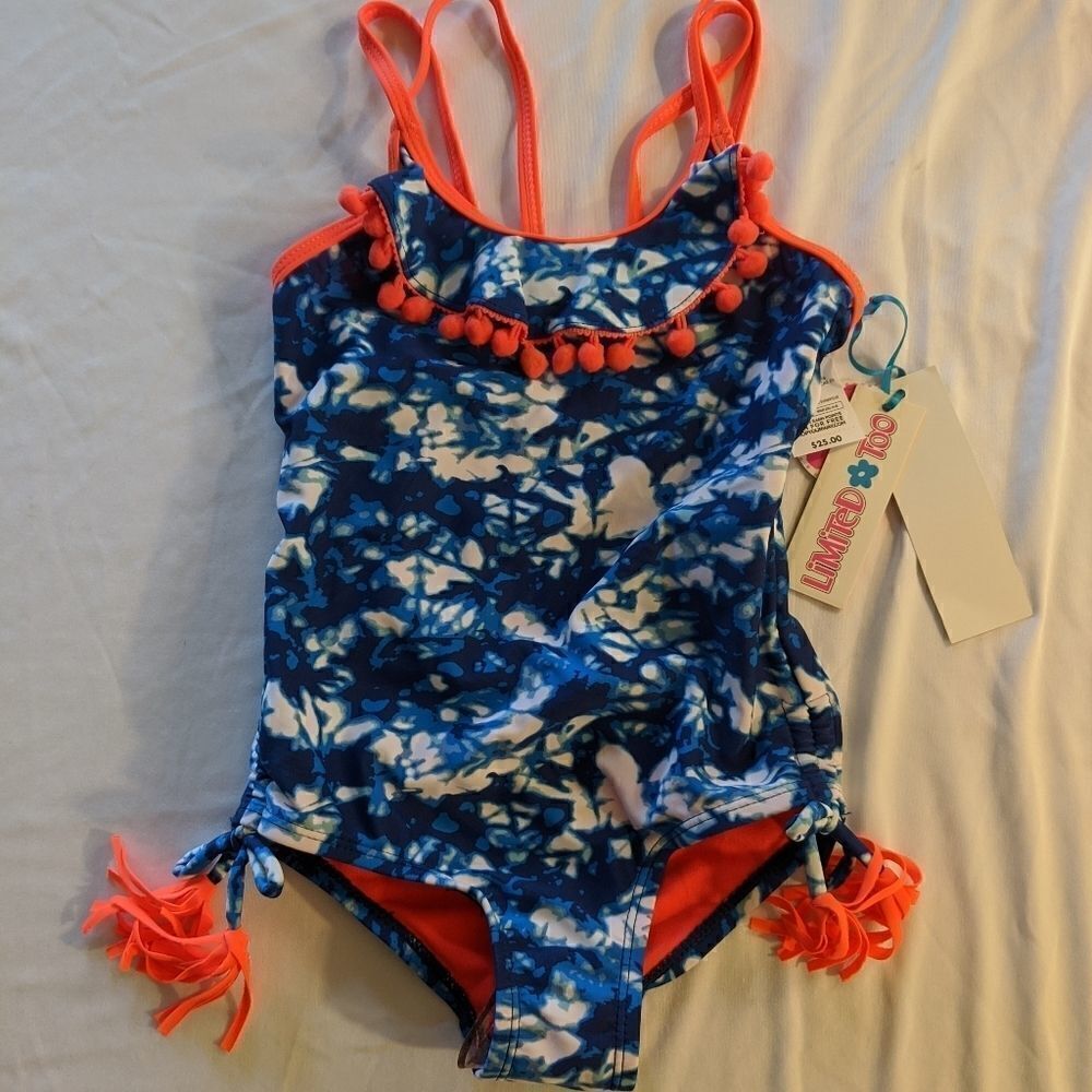 Big Girls Limited Too One Piece Swimming Suit 4